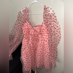 Never worn. Beautiful dress for valentine’s day or any occasion